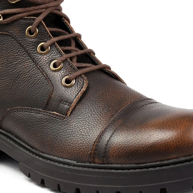 Bacca Bucci Brown Street Fighter Chukka Derby Motorcycle Boots for Men | Best Price UAE